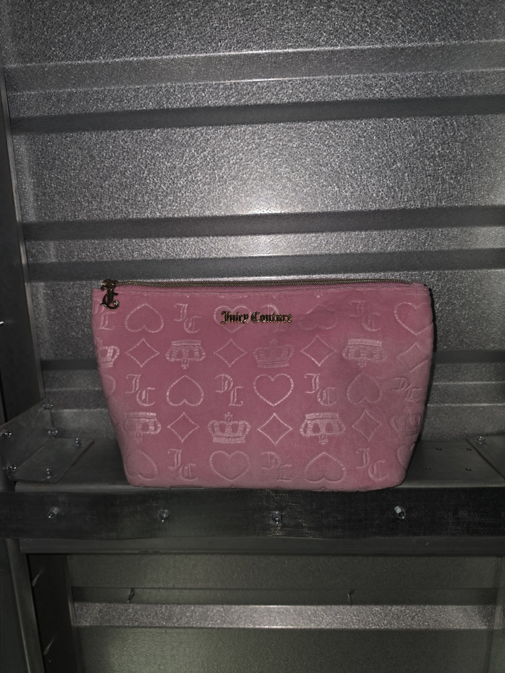 Juicy Couture Pink Velvet Cosmetic Pouch